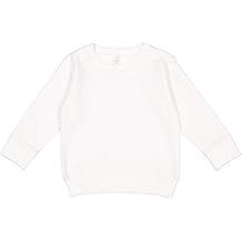 RABBIT SKINS Toddler Fleece Long Sleeve Pullover Sweatshirt, White, 4T