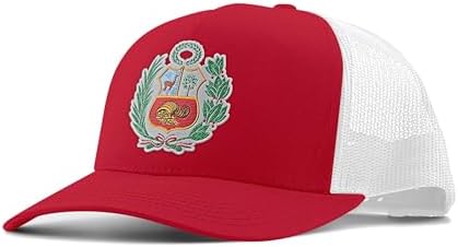Peru Escudo Hat Trucker Mesh Snapback Cap Adjustable Gorras de Peru
