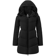 wantdo Women's Warm Winter Coat Hooded Puffer Jacket Long Parka (Available in Plus Size)