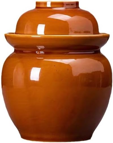 Pickle jar, Fermenting Jar, mini ceramic jar, clay jar, (capacity: 1 pound), household pickle jar. Kimchi Crock