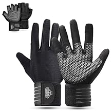 Bear Grips Weight Lifting Gloves for Men & Women | Half Finger Lifting Gloves | Full Finger Workout Gloves for Men | No Finger Exercise Gloves l Compression Weightlifting Gloves | Gym Gloves for Men