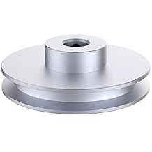 CHANCS Outer Diameter 40mm Single Groove Pulley 4mm Fixed Bore Pulley for Drilling Machine 6MM PU Round Belt