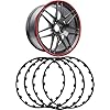 Wheel Protector Rim Protection Ring,Automotive Rims Guard,Four Piece Alloy Rim Protectors,Universal 16-21 Inch Tire Guard Decor, Nylon Anti-Scratch Strip(Blue,17in) (Size:18 inches,Color:blue)