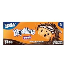 Marinela Napolitano Orange Snack Cakes with Raisins and Chocolate Frosting, Artificially Flavored, 5-Pack, 12.35 Ounces