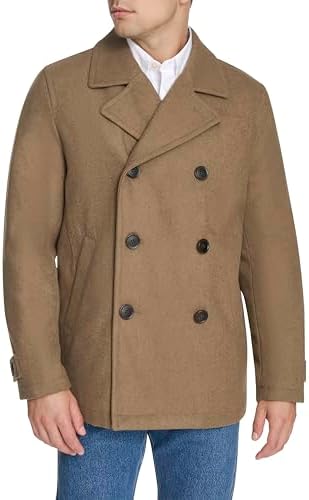 DOCKERS Mens Wool Blend Peacoat