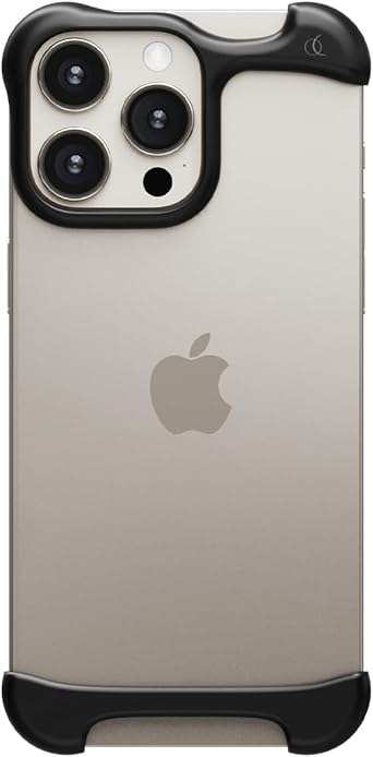 Arc Pulse Compatible with iPhone 16 Pro Max Phone Case (2024), Minimalist Protective Shock Absorption Aerospace Grade Aluminum Shells + Elastomer Inlays Easy Fit 6.9 inch (Aluminum Matte Black)