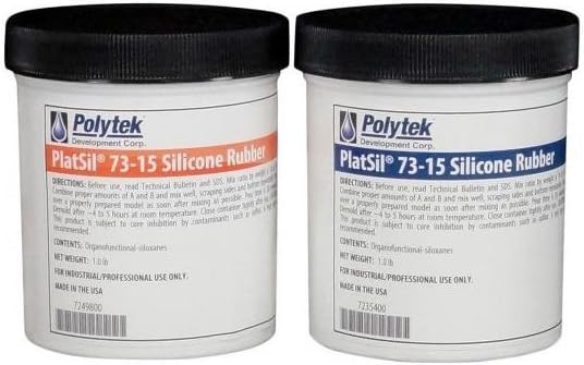 Polytek PlatSil 73-15 Platinum Silicone Rubber 2lb Kit