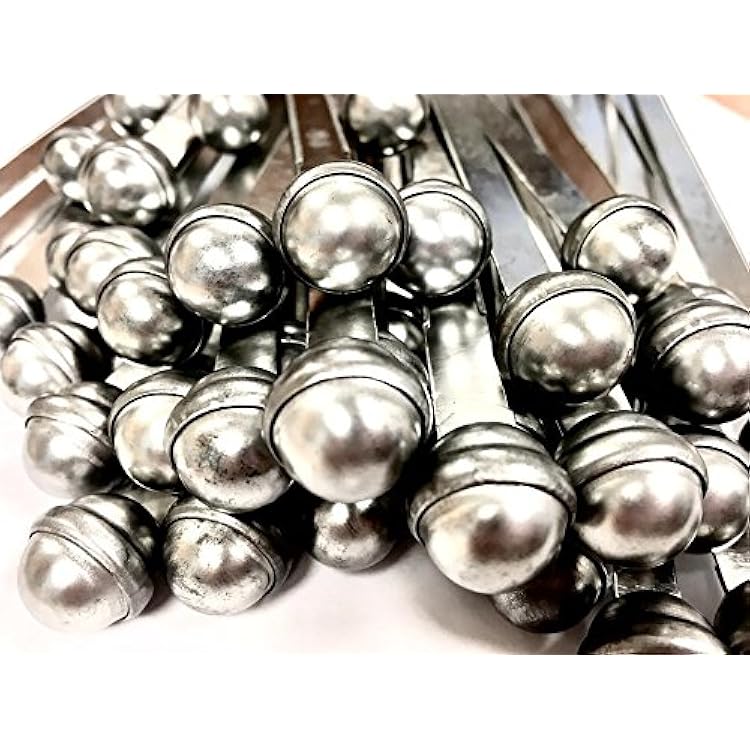 8 Long Metal Truck and Trailer Ball Security Seals - 400 Pack Silver