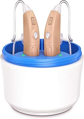 [Upgraded] Vivtone Rechargeable Hearing Aid with Innovative Modular Recharging Parts, Digital Multi-Channel Sound Processing, No Whistling, Anti-Lost Protection, Beige, Pair - Lucid30
