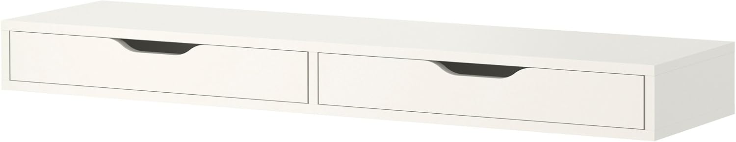 IKEA EKBY Alex Shelf with Drawers, 119x29 cm, White