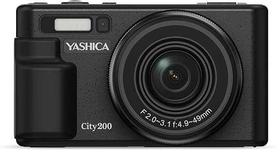 Yashica City 200 13MP 5K Ultra HD Digital Camera, Black
